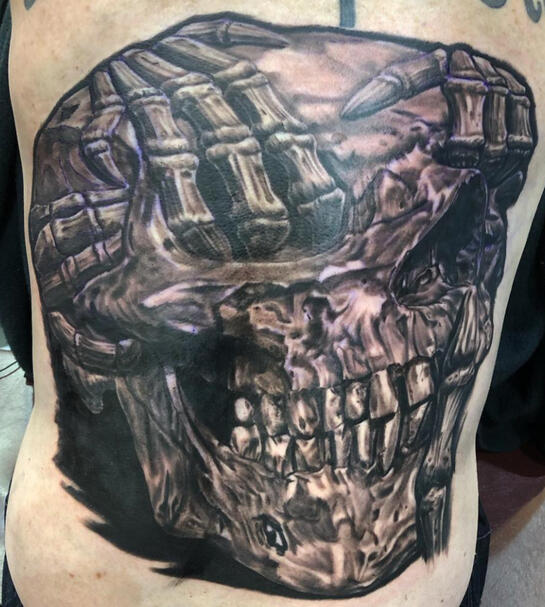 Black/Grey Skull